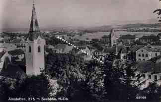 Bild einer Postkarte aus Amstetten