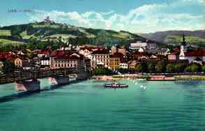 Bild einer Postkarte aus Linz