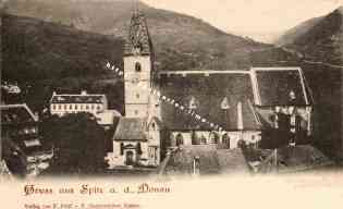 Bild einer Postkarte aus Spitz